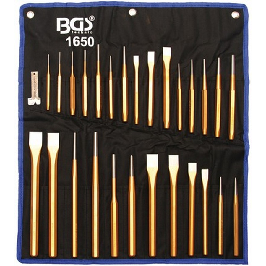 28-piece chisel and punch set - code BGS1650