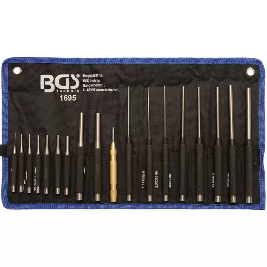 18-piece pin punch set - code BGS1695 - image