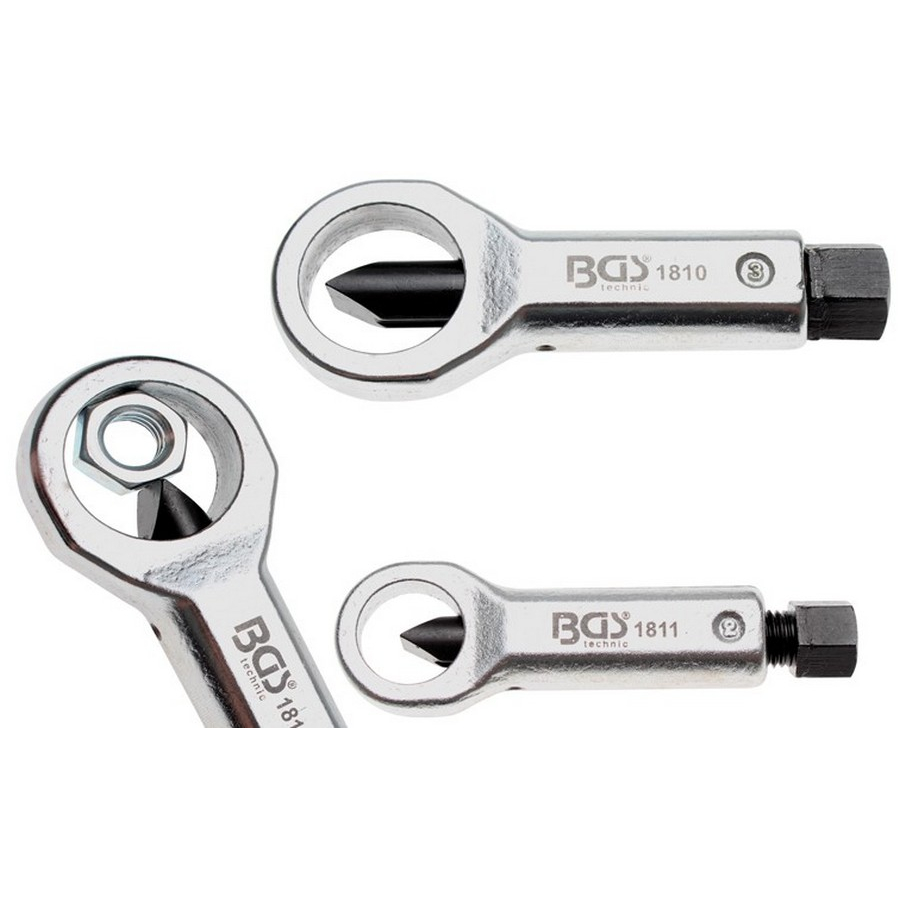 2-piece nut splitter set 12-16 & 16-22 mm - code BGS1812