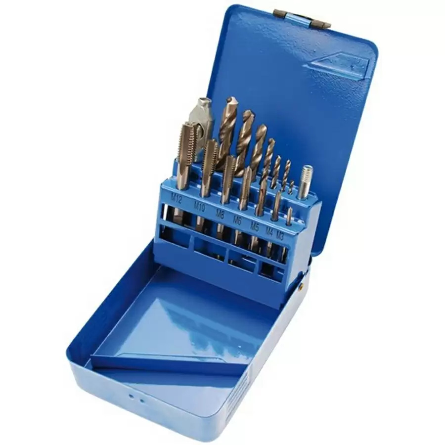 hss tap and drill set m3-M12 - code BGS1987 - image