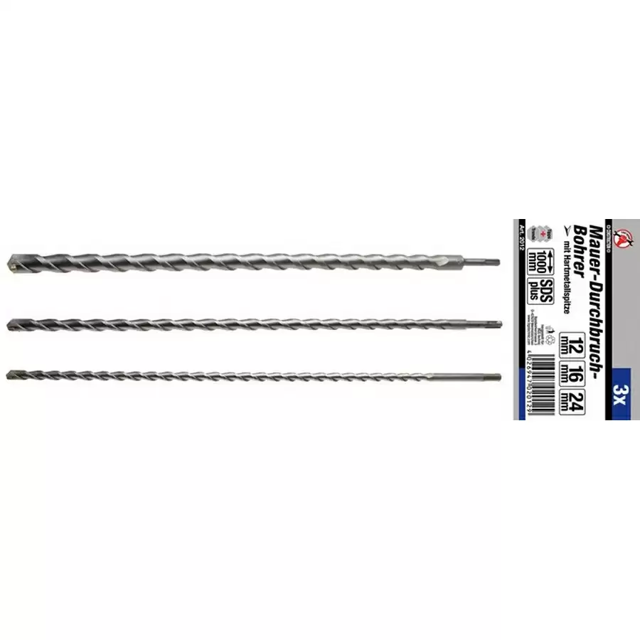 3-piece sds drill set - code BGS2012 - image