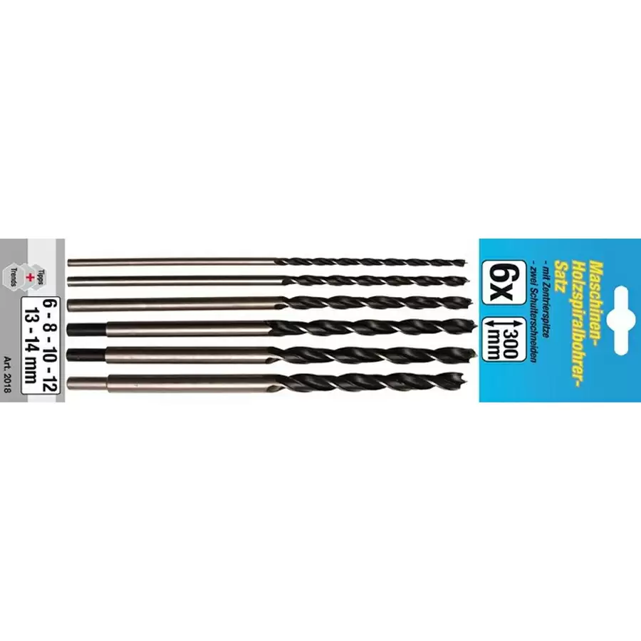 set 6 punte da legno l.300mm - codice BGS2018 - image