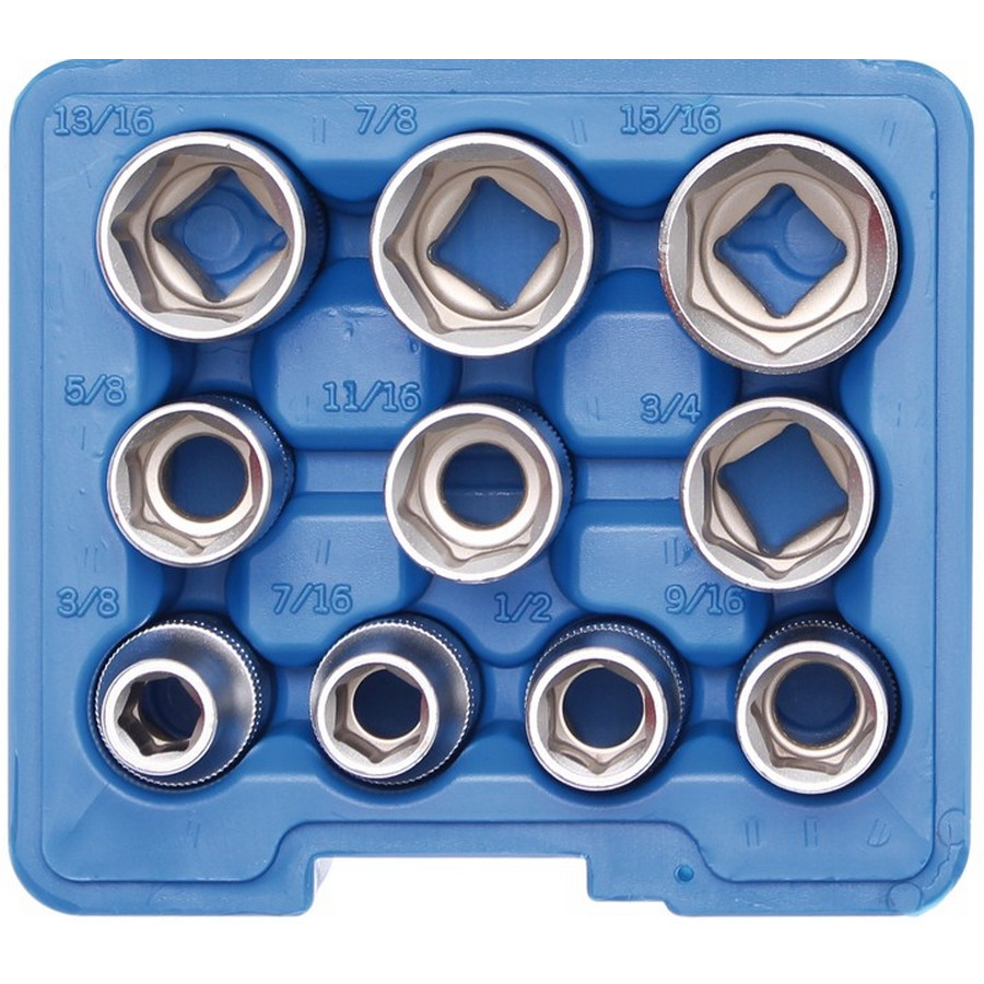 10-piece socket set 1/2