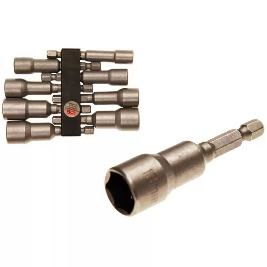 socket set with 6-pt. drill shaft 6 - 13 mm - code BGS2758 - image