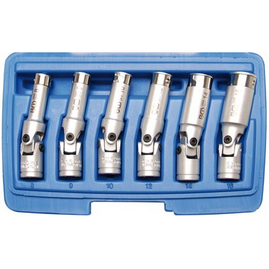 6-piece joint socket set for glow plugs 3/8
