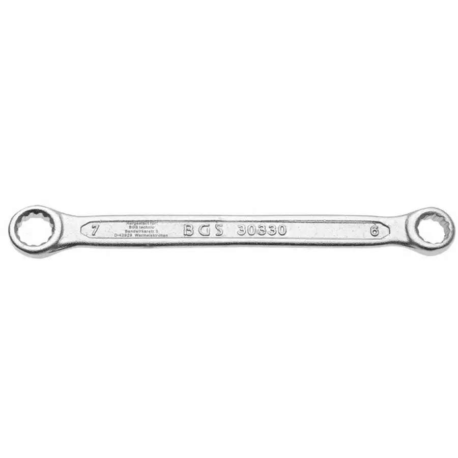 double ring spanner extra flat 6 x 7 mm - code BGS30330 - image