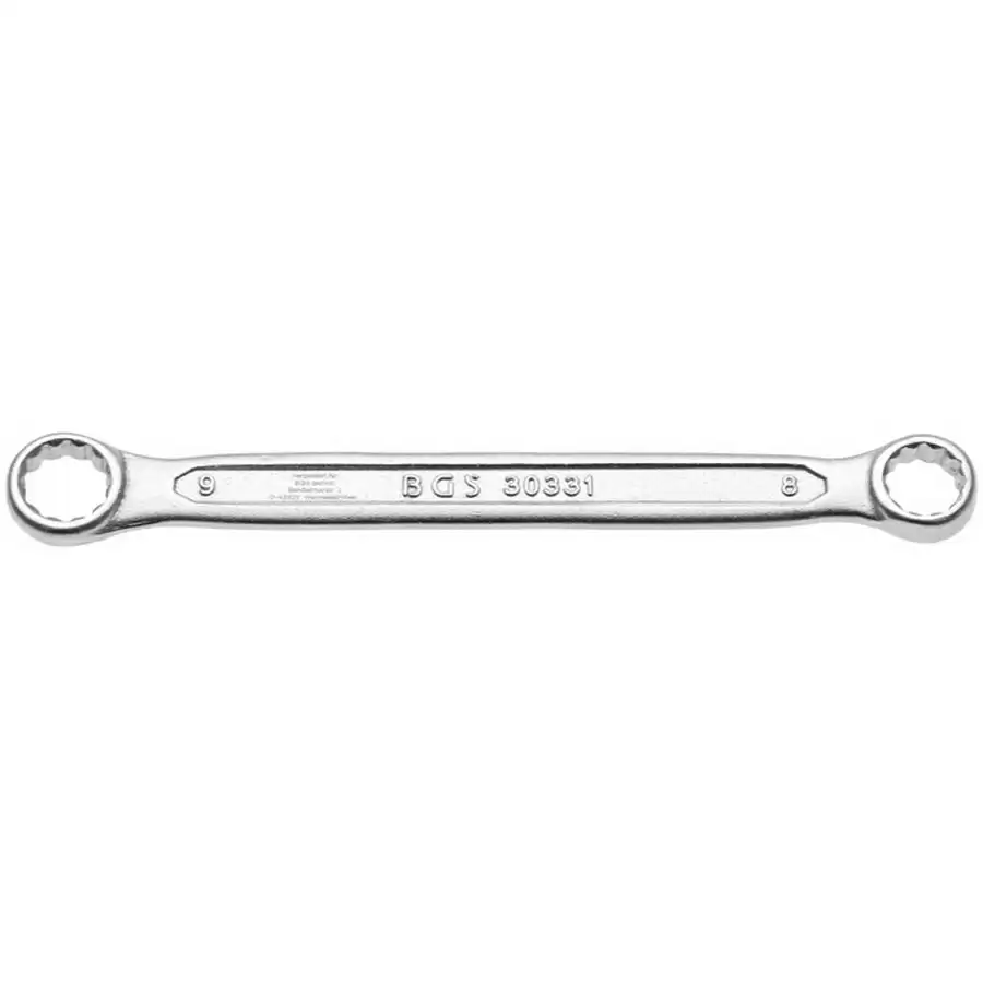 double ring spanner extra flat 8 x 9 mm - code BGS30331 - image