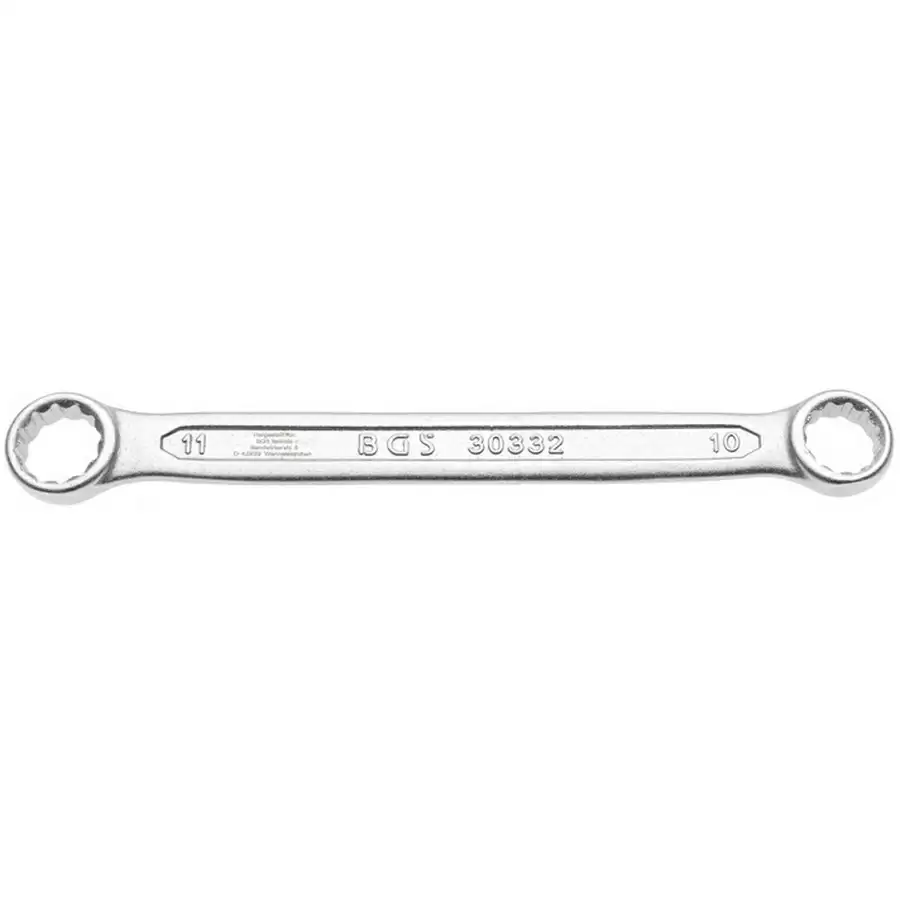 double ring spanner extra flat 10 x 11 mm - code BGS30332 - image