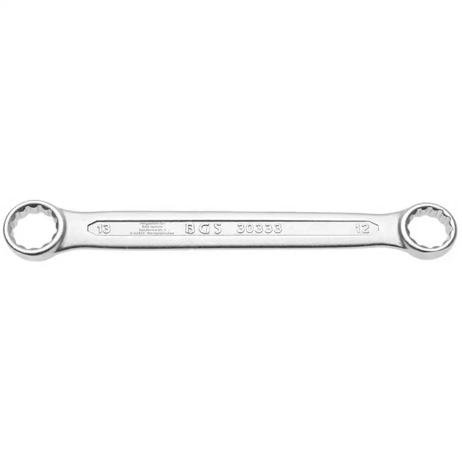 double ring spanner extra flat 12 x 13 mm - code BGS30333 - image