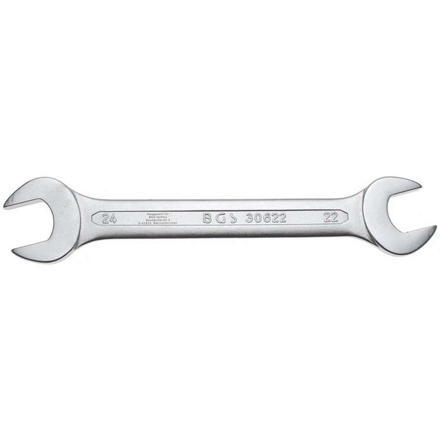 open end spanner 22x24 mm - code BGS30622