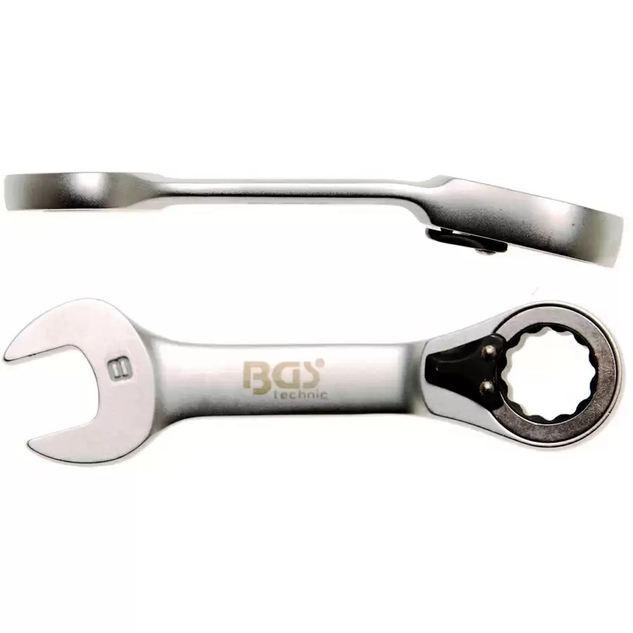 ratchet wrench short 8 mm - code BGS30708 - image