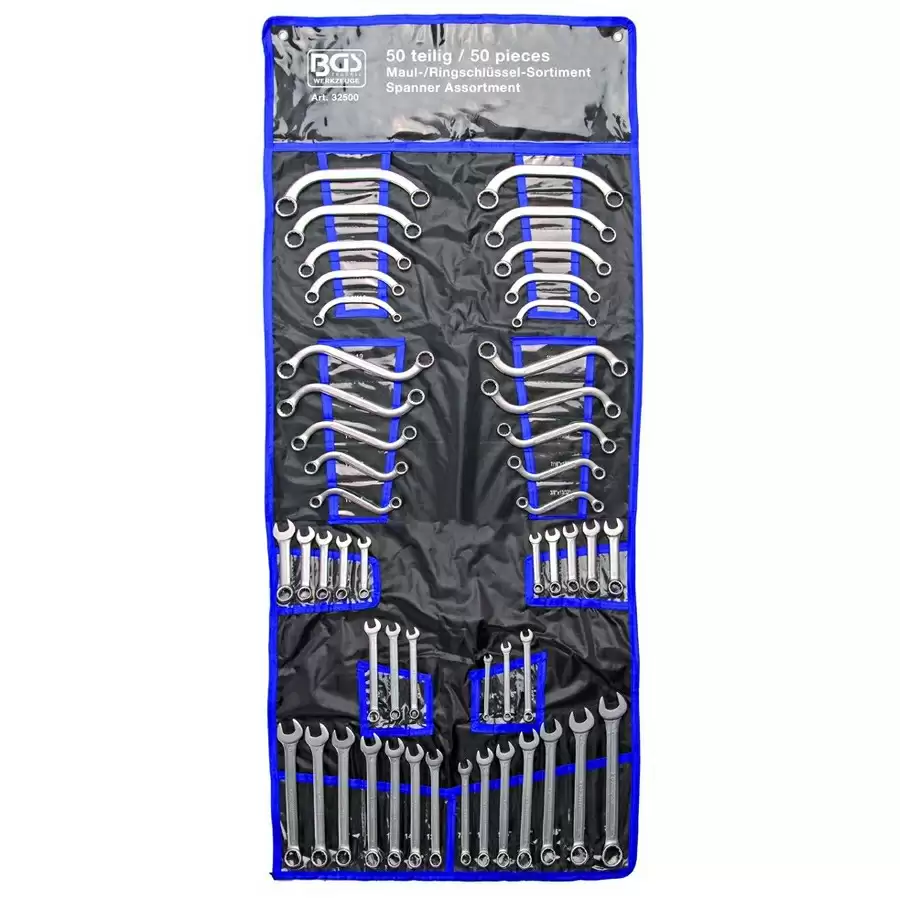 50-piece spanner assortment inch + metric sizes - code BGS32500 - image