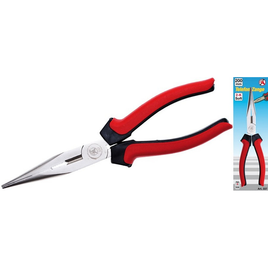 long nose pliers straight 200 mm - code BGS337