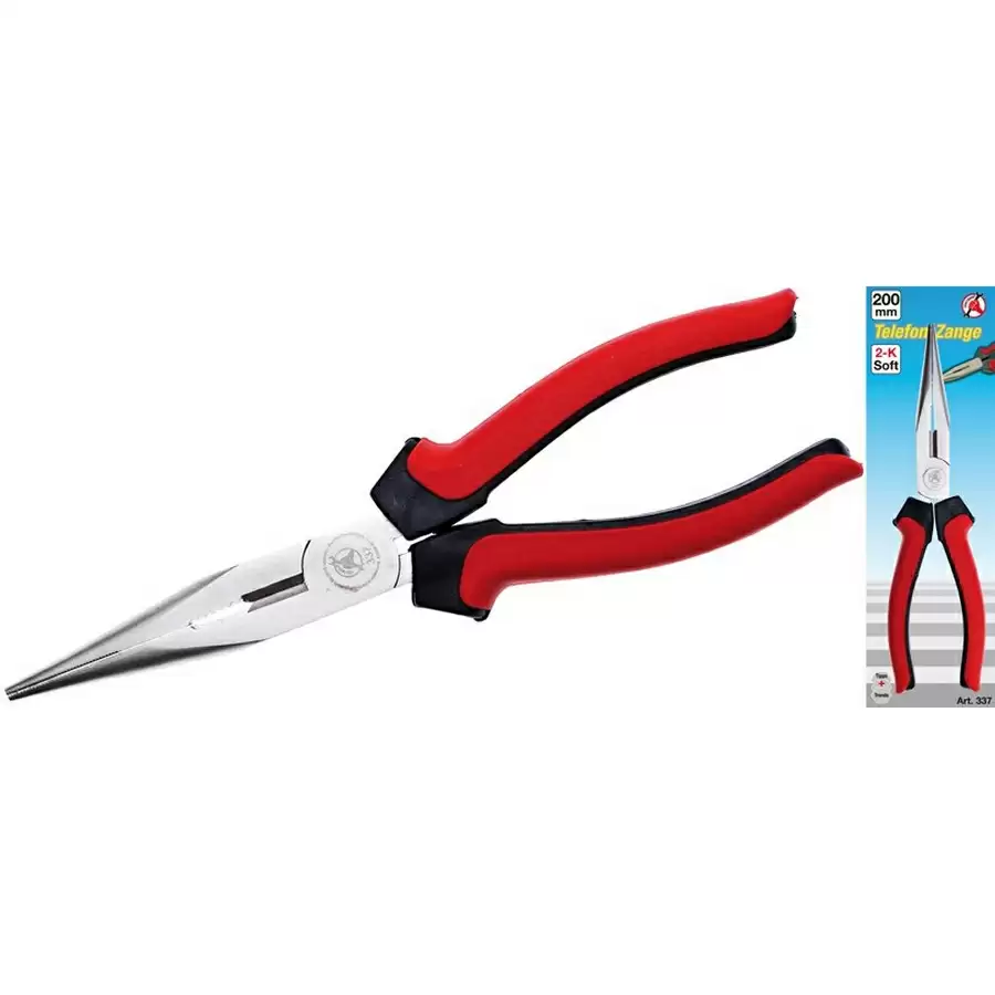 long nose pliers straight 200 mm - code BGS337 - image