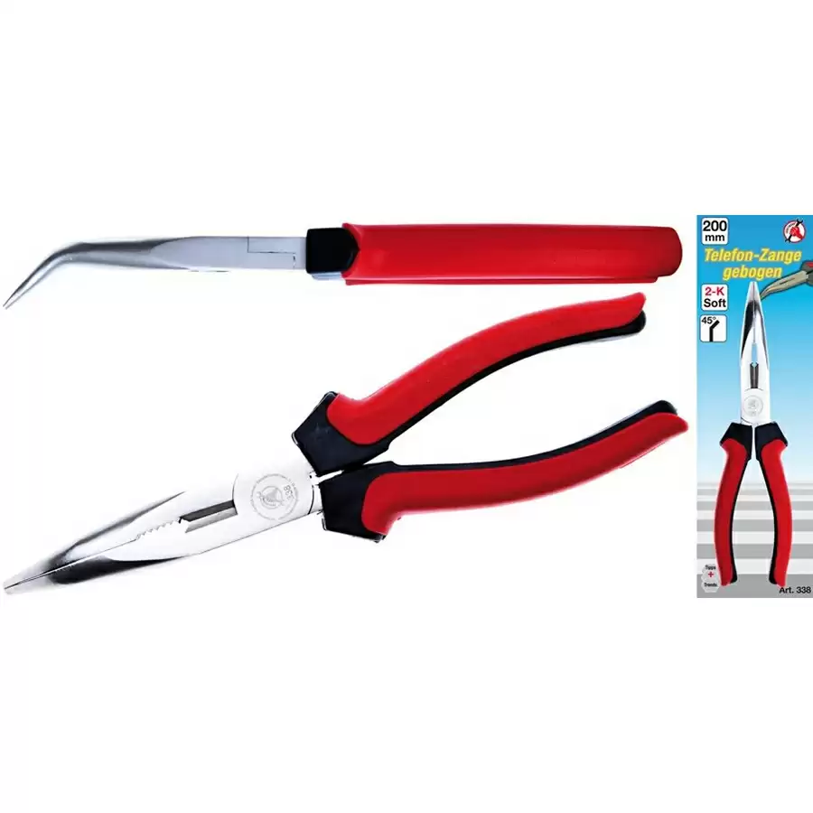 bent nose pliers 200 mm - code BGS338 - image
