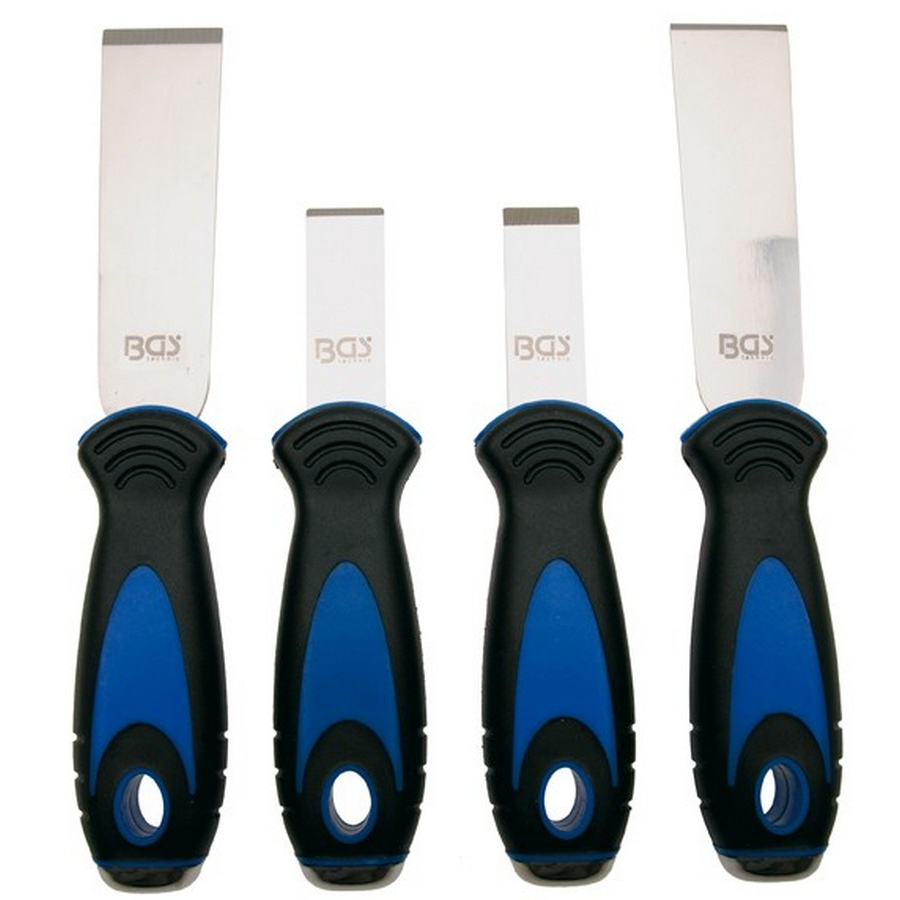 set 4 pezzi raschietti in acciaio inox - codice BGS363