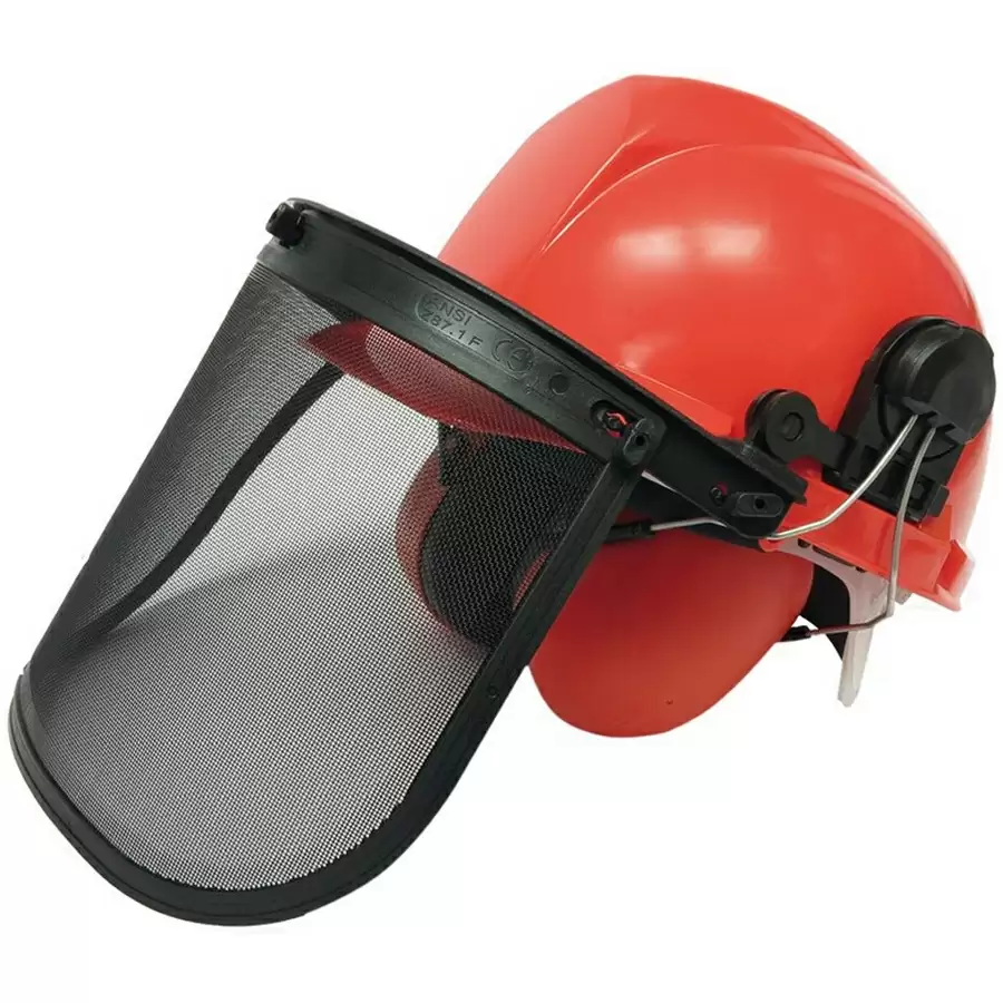 capacete de segurança com viseira e protetor auricular - cód. BGS3641 - image