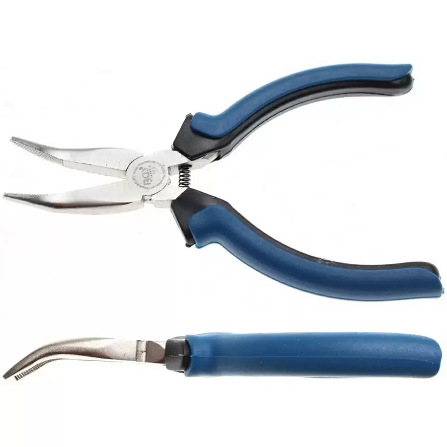 electronic bent nose pliers spring loaded 125 mm - code BGS383 - image