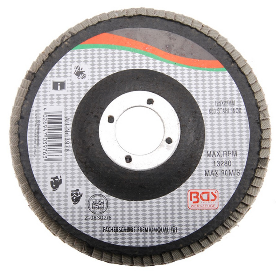 disco lamellare diam.125mm grana 120 - codice BGS3977