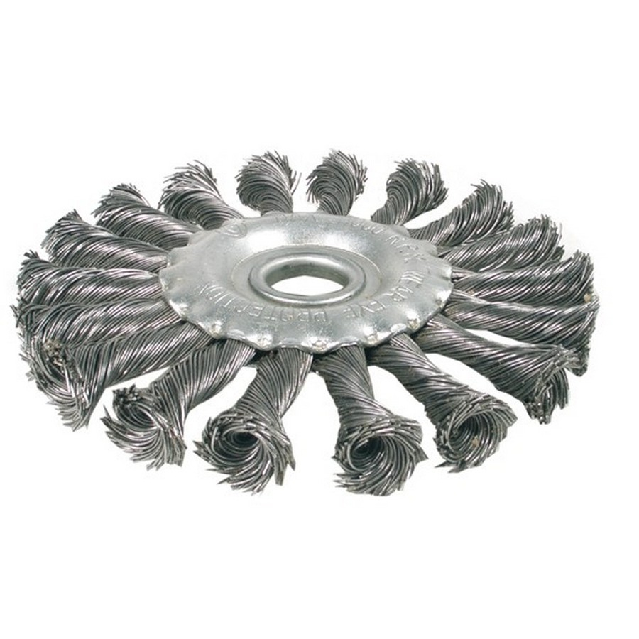 spazzola a disco infilo di acciaio ritorto d. 115mm - codice BGS3985