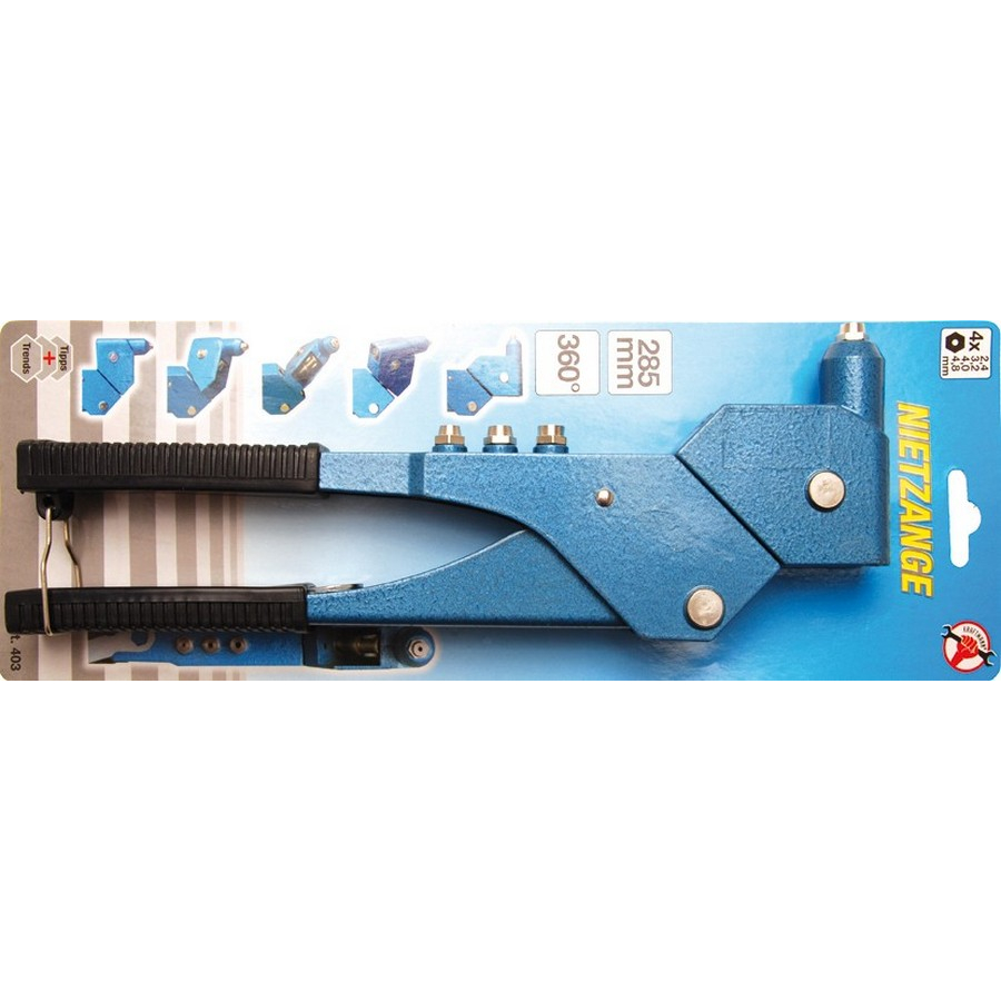 rivettatrice manuale orientabile 2,4-4,8mm - codice BGS403