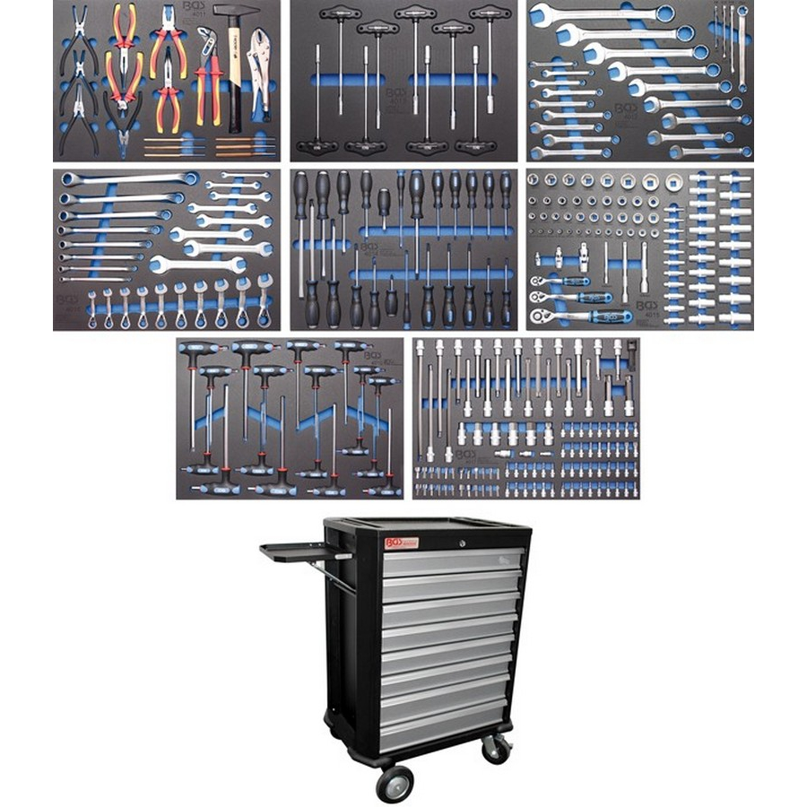 Atelier Trolley BGS 4100 Complet avec 296 outils - Code BGS4050