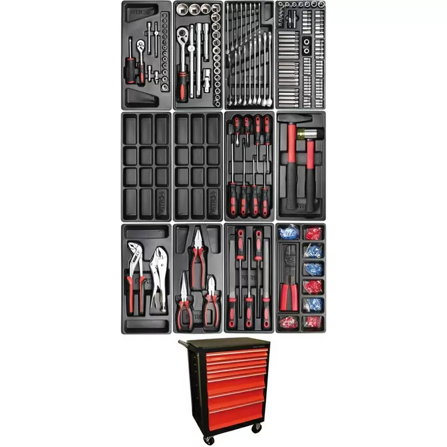 Werkstattwagen mit 156 Werkzeugen - Code BGS4073 - image