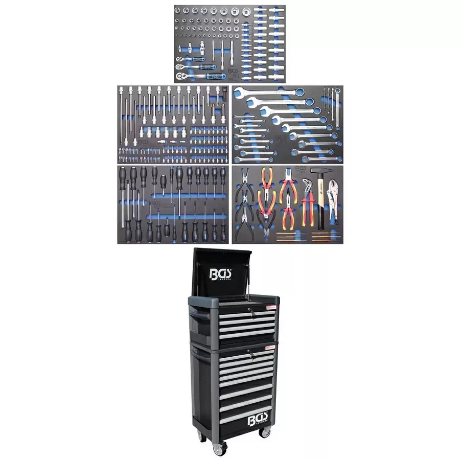 Workshop Trolley Pro Standard Max, y compris 243 outils - Code BGS4088 - image