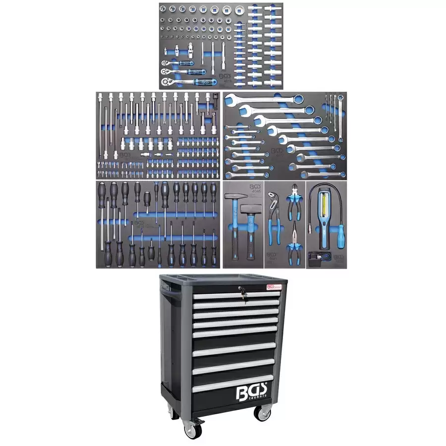 workshop trolley pro standard with 234 tools - code BGS4113 - image