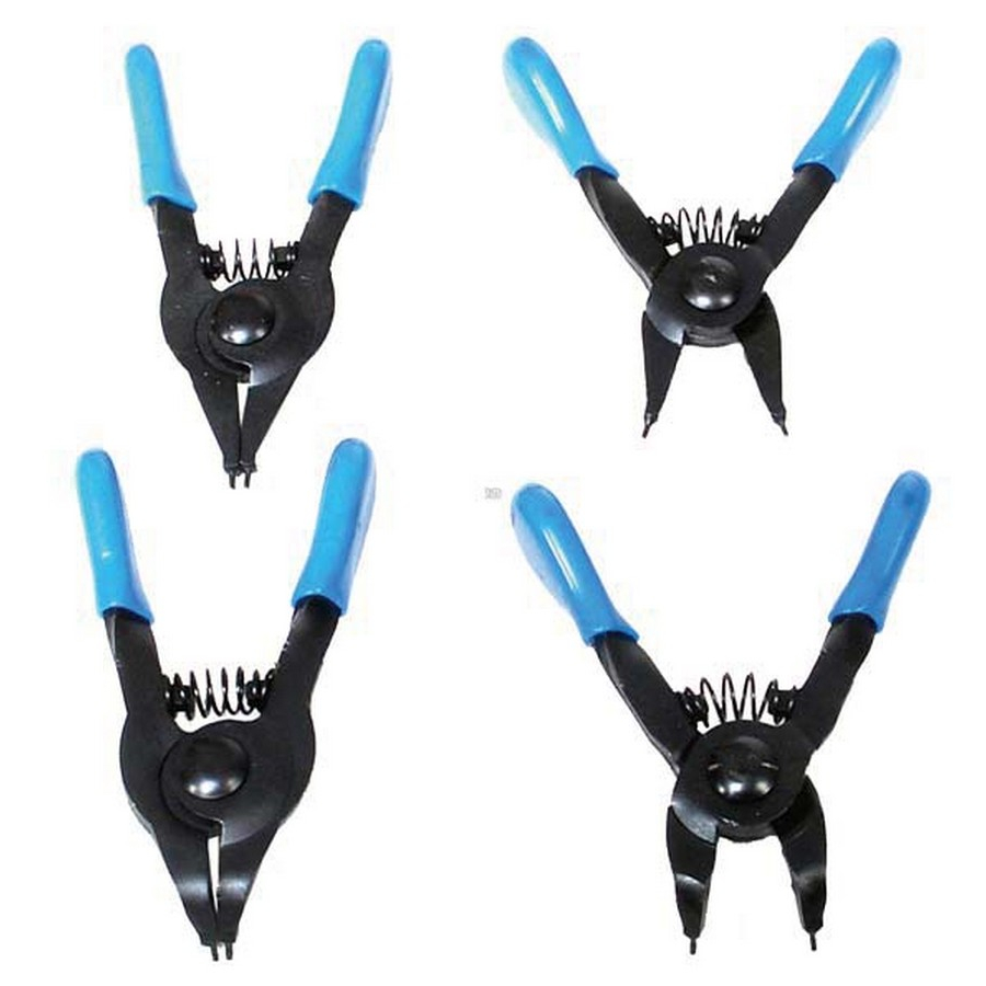 4-piece snap ring pliers set for small locking circlips - code BGS444