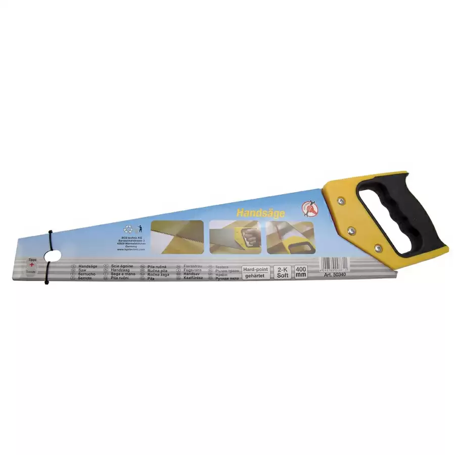 400 mm hand saw with 2-component handle - code BGS50340 - image