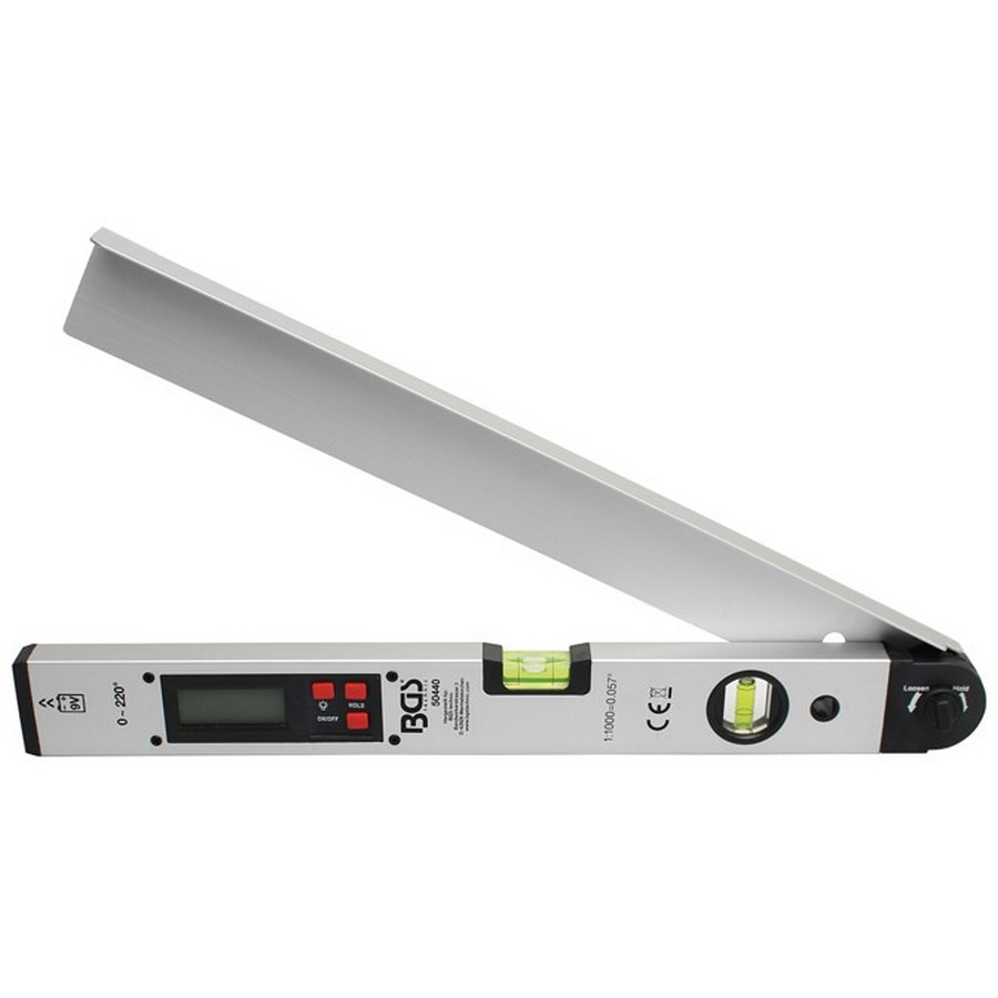 goniometro lcd digitale con livella,450 mm - codice BGS50440
