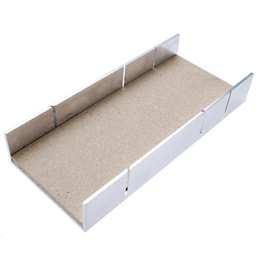 caja de ingletes de aluminio 245x106x44 mm - código BGS50865