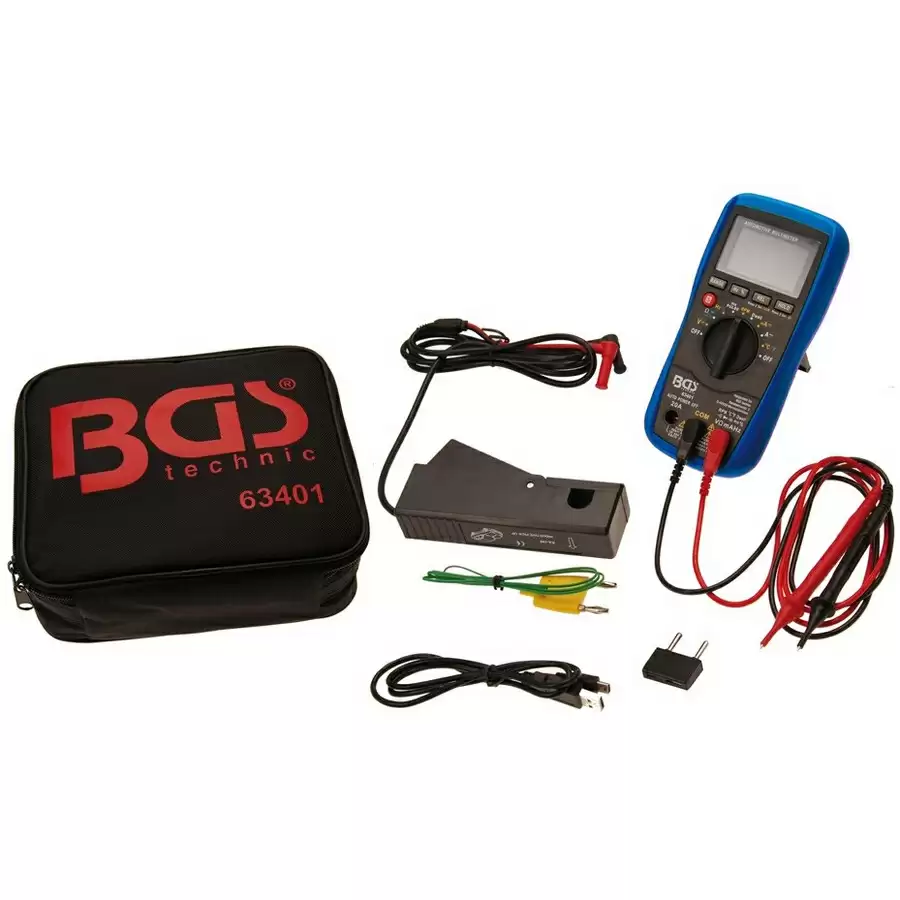 automotive digital multimeter with usb interface - code BGS63401 - image