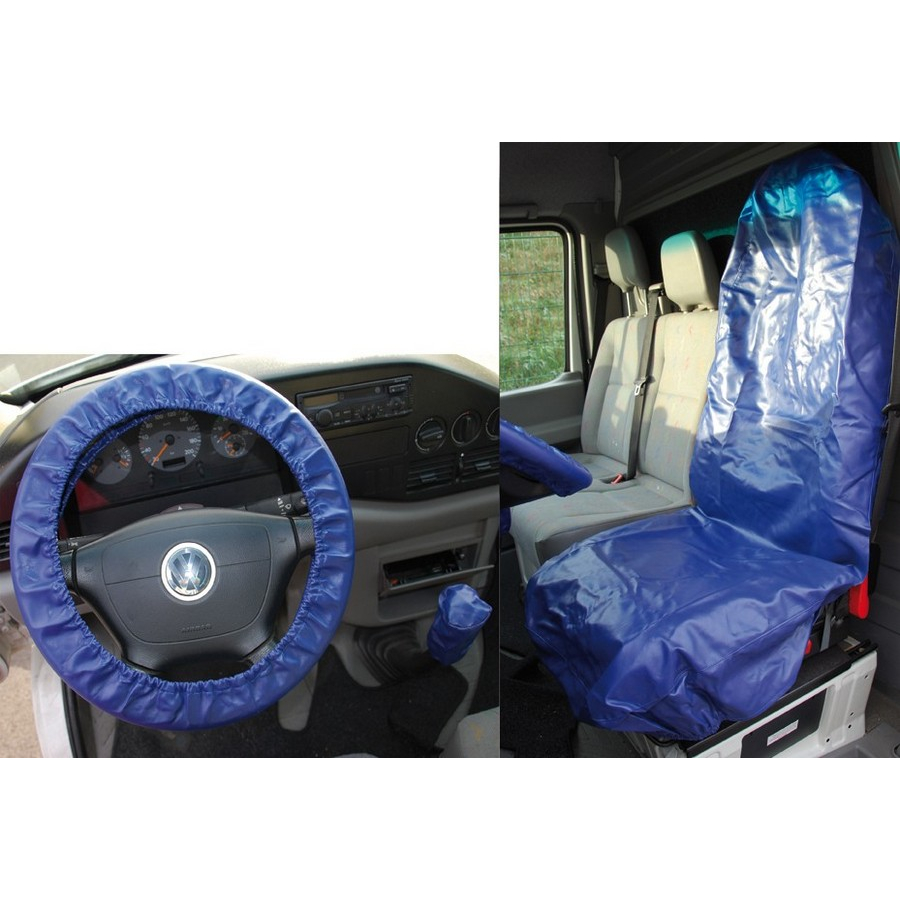 set coprisedile+coprivolante+coprileva cambio,similpelle - codice BGS66529