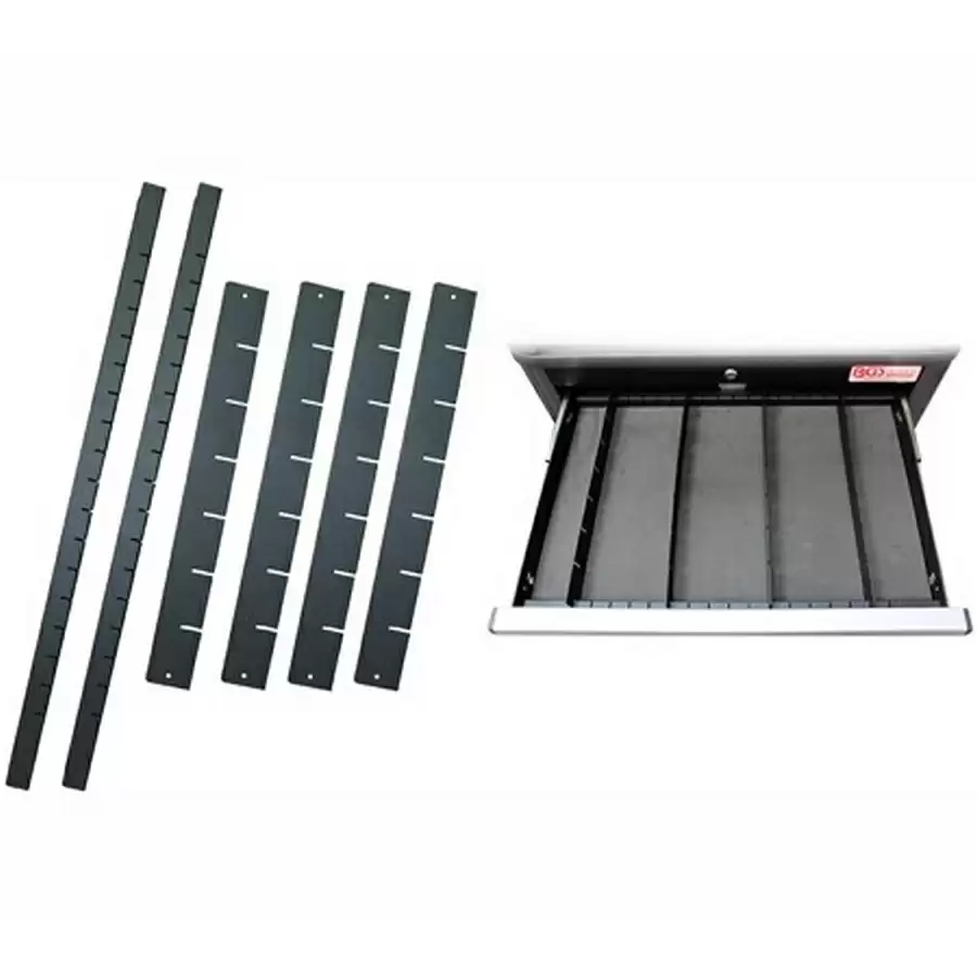 6-piece drawer divider for workshop trolley pro (bgs 4111) - code BGS67166 - image