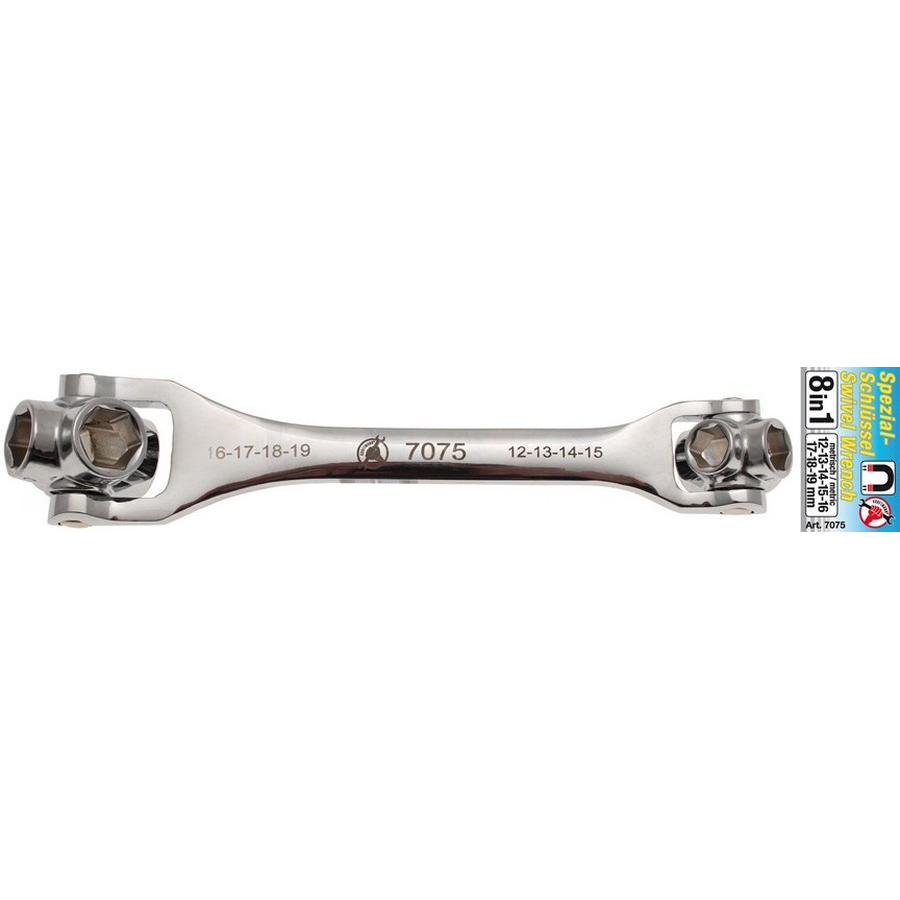 8-in-1 special wrench 12-pt. 12 - 19 mm - code BGS7075