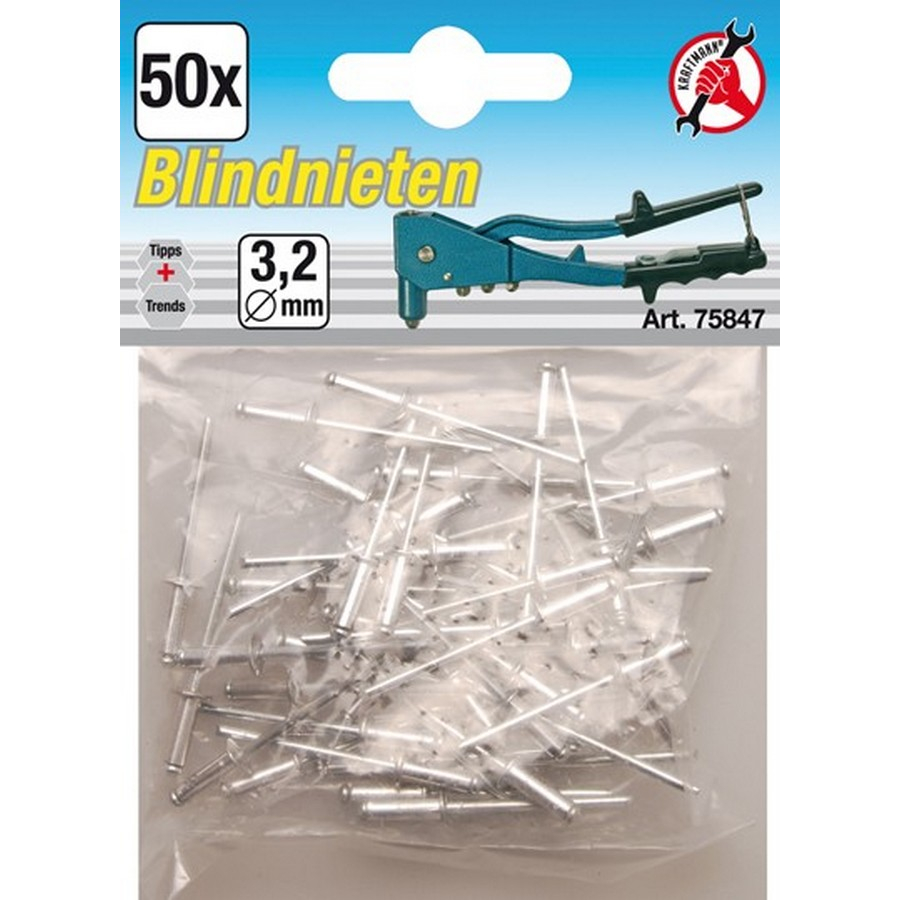 rivetti a strappo 3,2 mm 50 pz - codice BGS75847