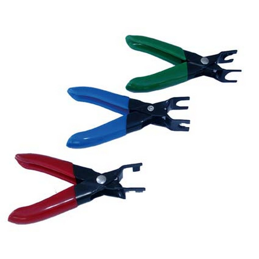 3-piece pliers set for loosening fuel line connectors - code BGS8012