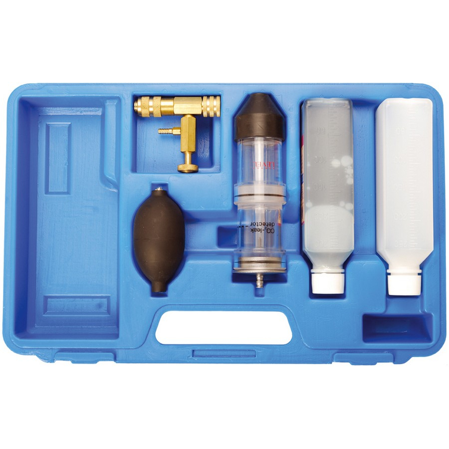 Kit Testeur De Fuite Joint De Culasse - 8 Pièces, Pour Voiture, Camion, Tracteur - Détection CO2 Dans Le Radiateur