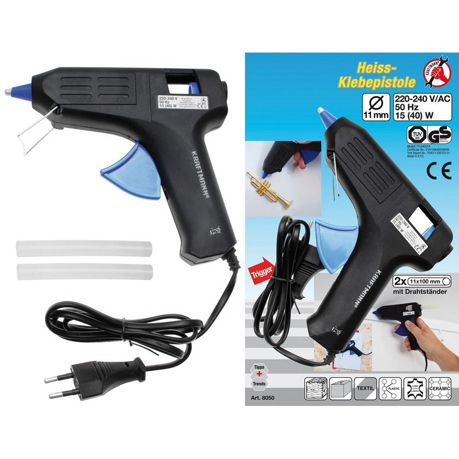 glue gun 15 w 11 mm ø - code BGS8050