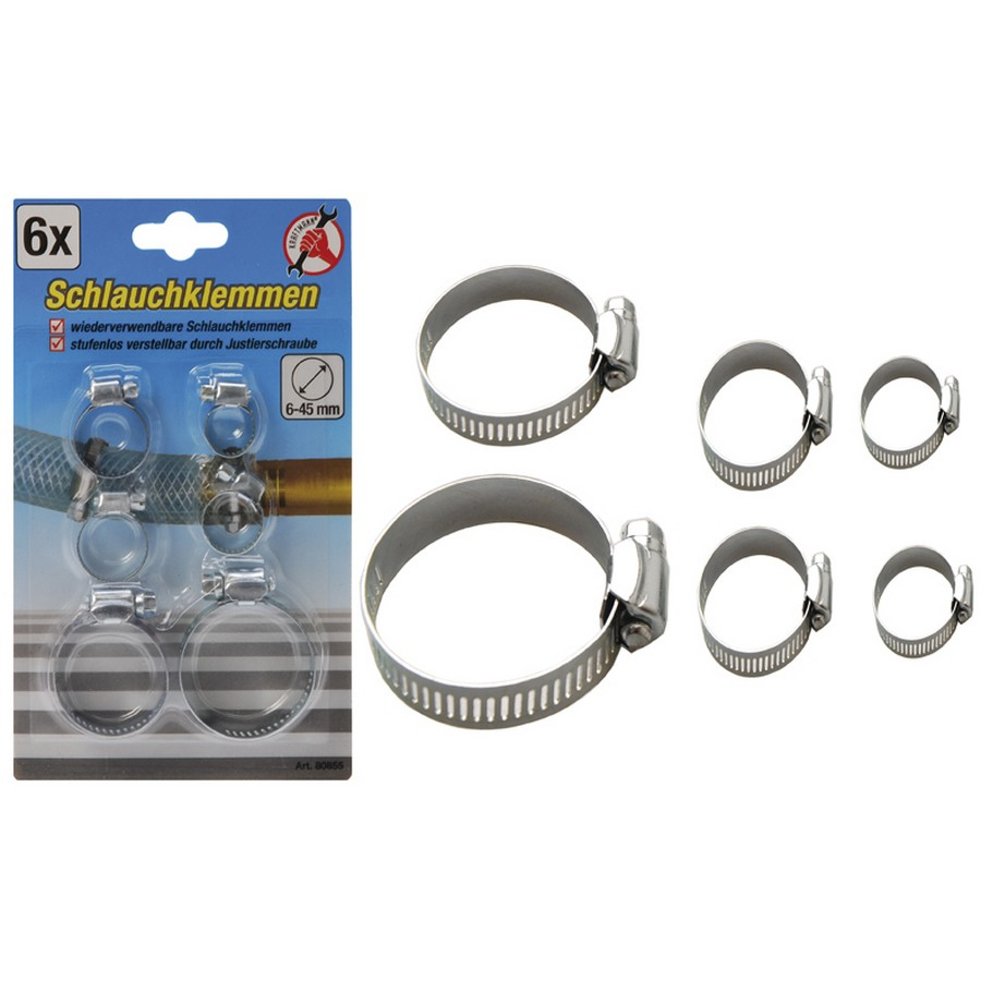set 6 fascette per tubi - codice BGS80855