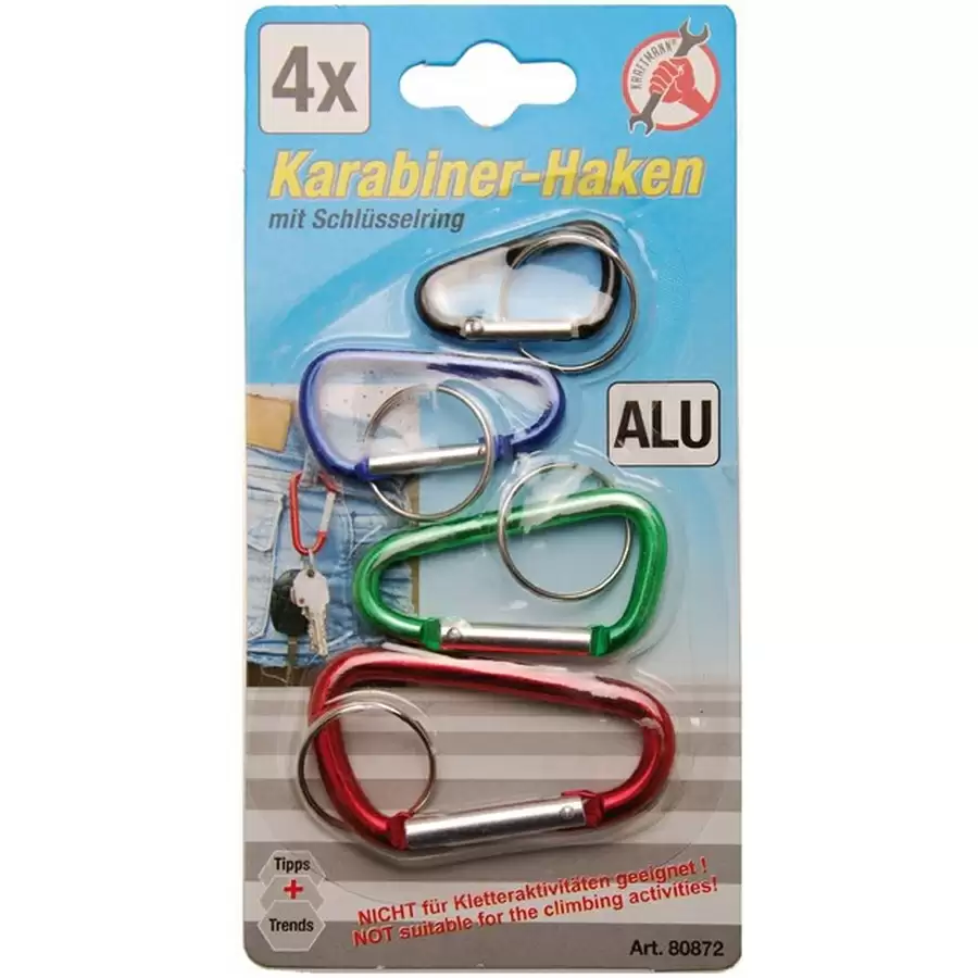 Lot De 4 Crochets D'Auvent En Acier Inoxydable Avec Mousqueton - Fixation Pour Tentes, Caravanes Et Camping-Cars - Accessoire Camping Solide Et Antirouille