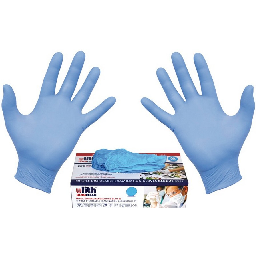 nitrile disposable gloves 200 pcs. in box size m - code BGS80892
