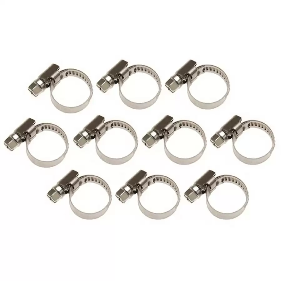 hose clamp 16x25 mm stainless steel 10 pcs. - code BGS8095-16x25 - image