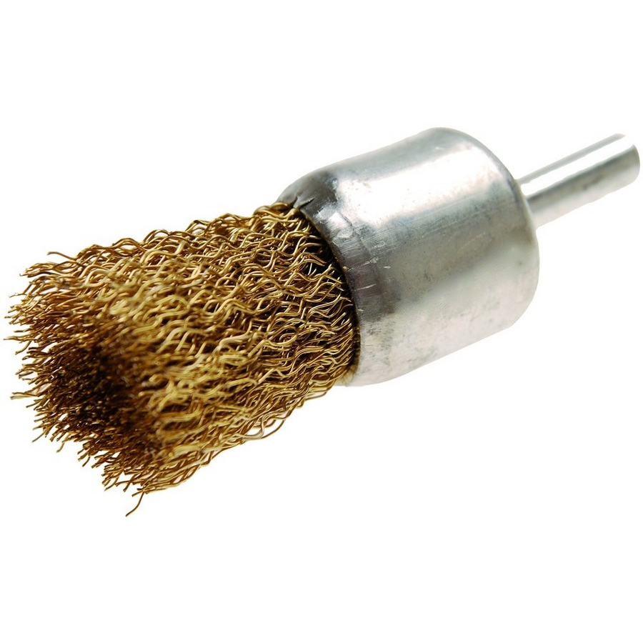 wire pencil brush 28 mm brass coated - code BGS8364