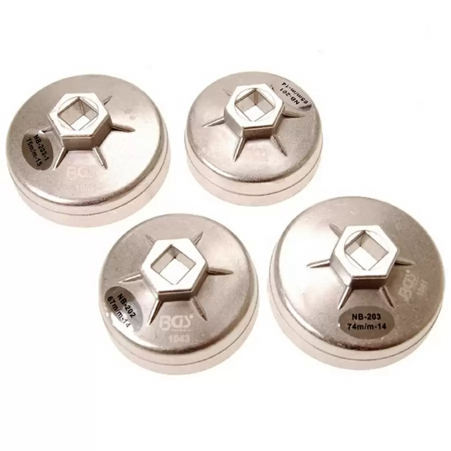 oil filter cap wrench set 65 - 75 mm - code BGS8384 - image