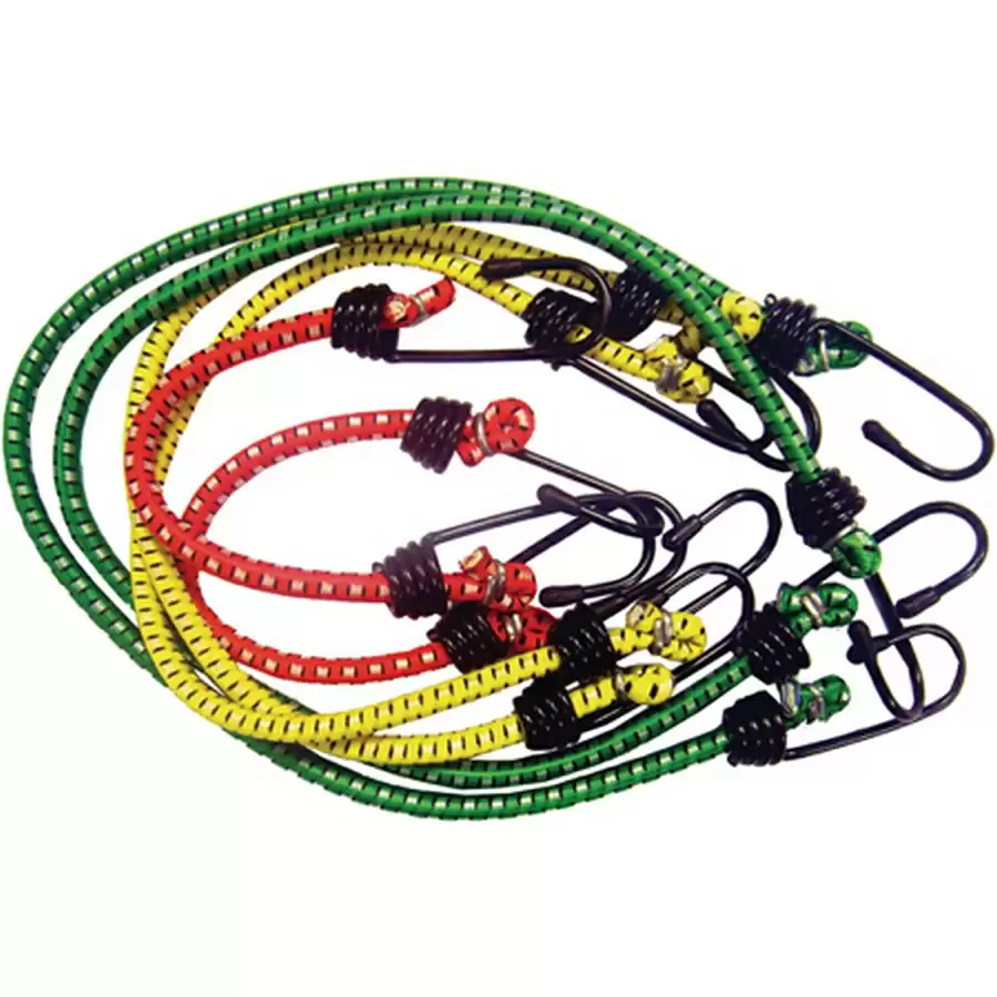 Kraftmann fbgs85516 set 6 cavi elastici con ganci assortiti codice bg