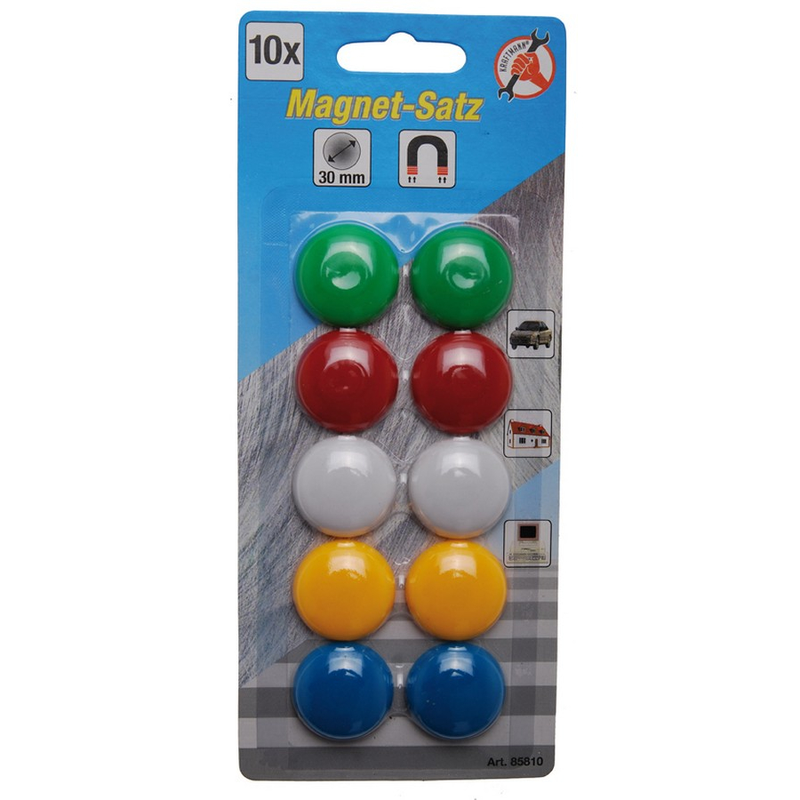 set 10 pz magneti diam. 30mm - codice BGS85810