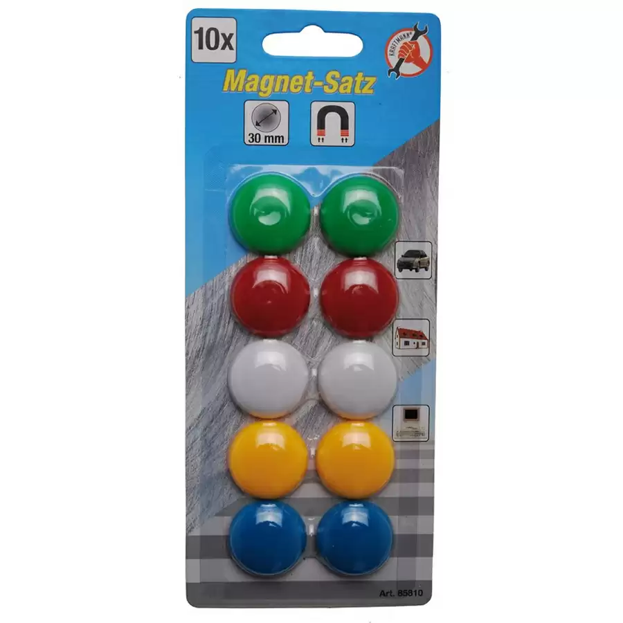 set 10 pz magneti diam. 30mm - codice BGS85810 - image